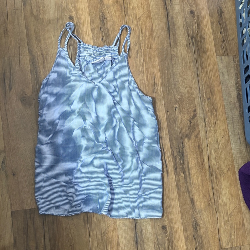 SO Blue and White Striped Top